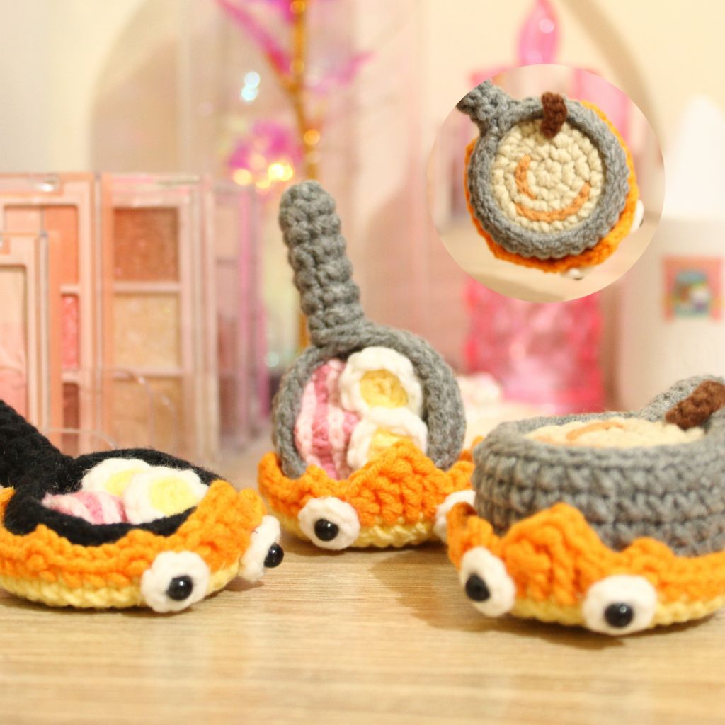 Calcifer Crochet Keychain