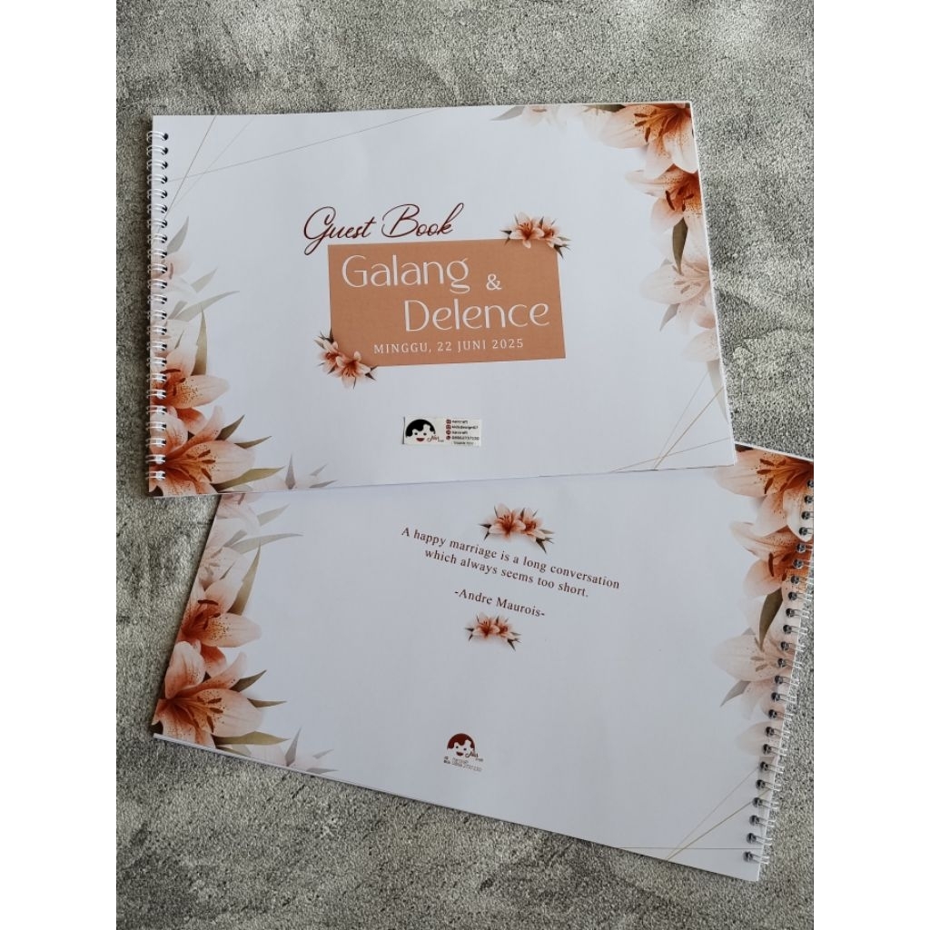 

BUKU TAMU GUEST BOOK CUSTOM JILID SPIRAL