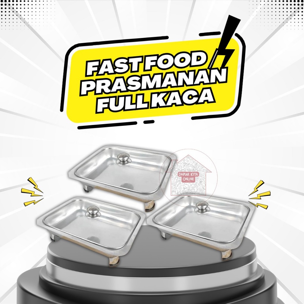 Paket 3 Set Prasmanan Kombinasi Kaca/ 3 Set Fast Food Kombinasi / Paket Hemat Fast Food Chaving Dish