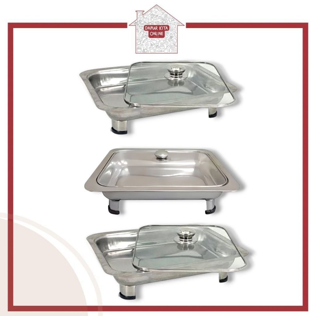 Paket 3 Set Prasmanan Kombinasi Kaca/ 3 Set Fast Food Kombinasi / Paket Hemat Fast Food Chaving Dish