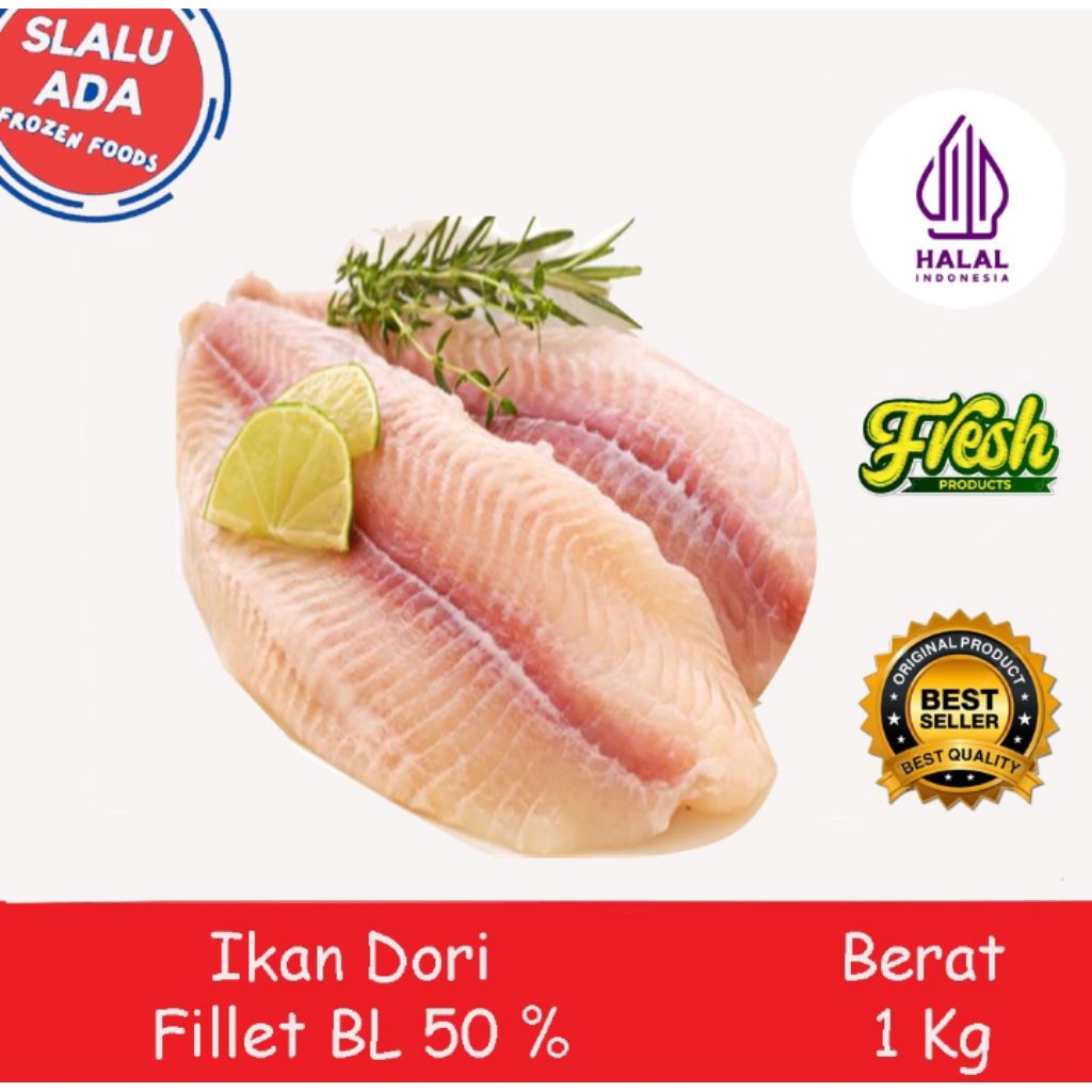 

ikan dori fillet BL 50 1kg isi 4pcs /bersih dan tidak ada tulang