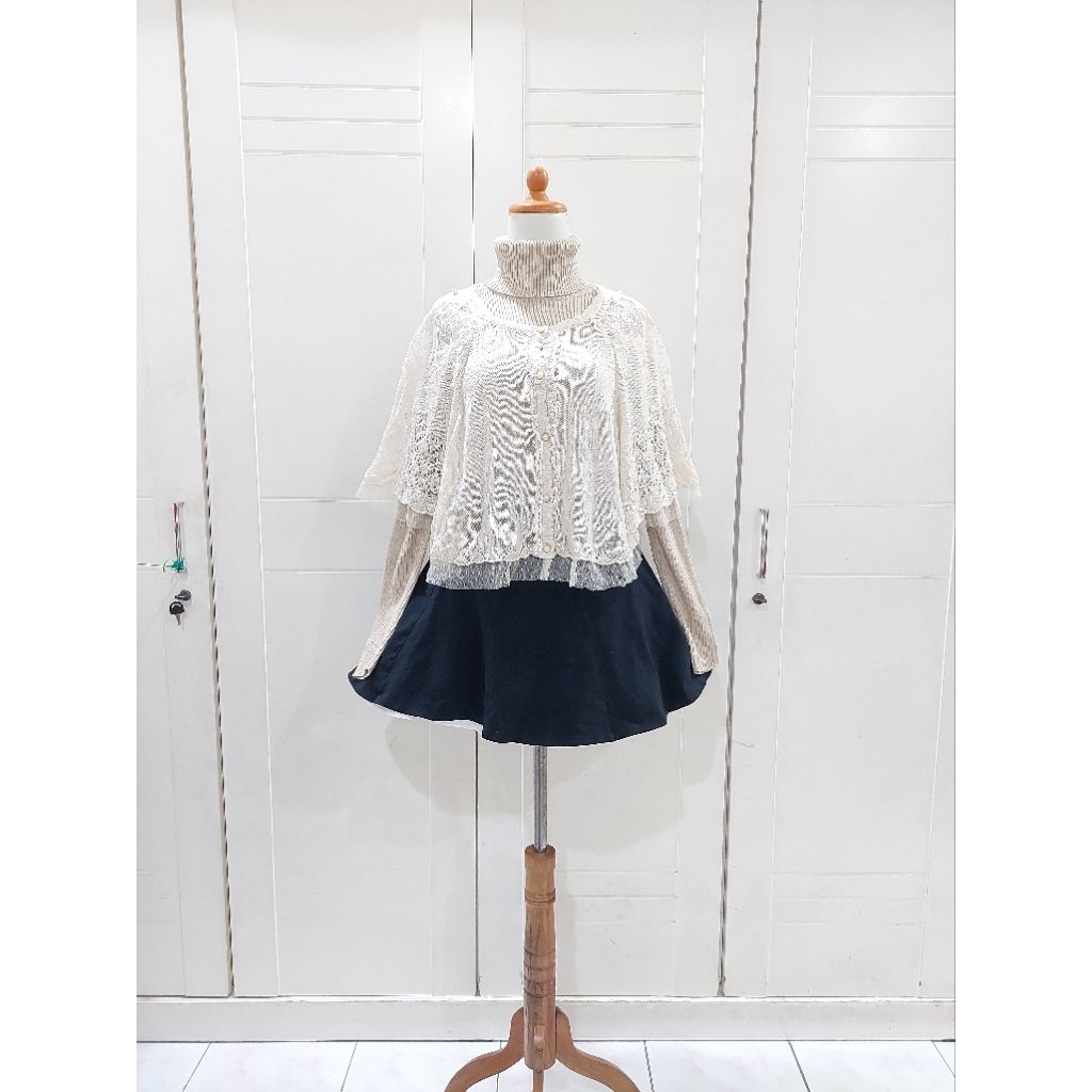Outer pearl rose lace axes femme creammy capekawai kawaii liz lisa rojita dear my love deary | jirai