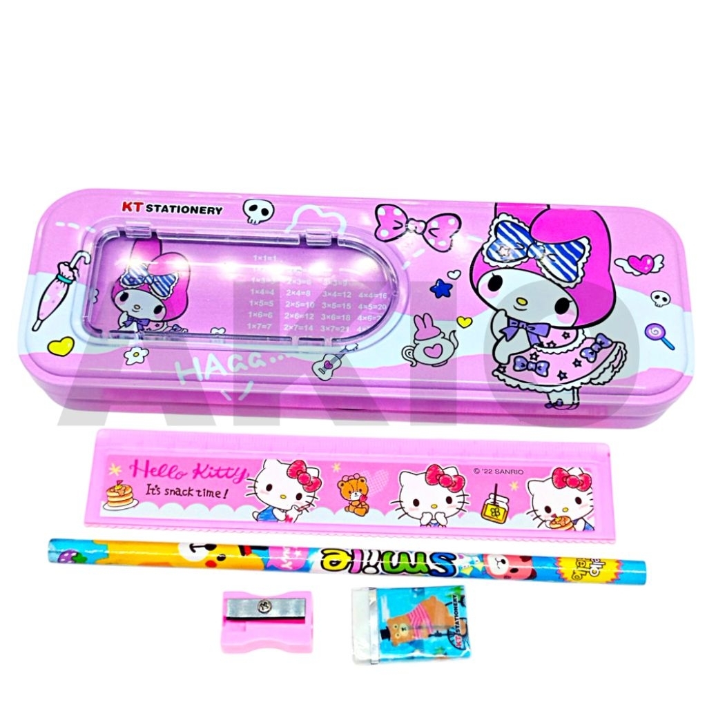 

Tempat Pensil Anak Set Alat Tulis Karakter MELODY KT-6631 2 Tingkat Susun Kaleng Kotak Besi