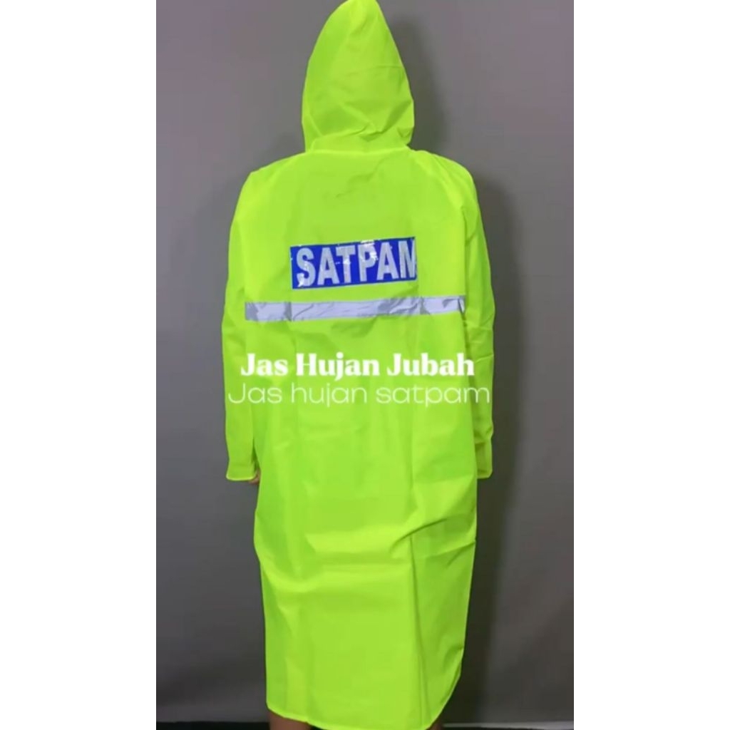 Sinartunggalshop - JAS HUJAN MODEL JUBAH/JAS HUJAN SECURITY/JAS HUJAN JUBAH MANTEL HUJAN