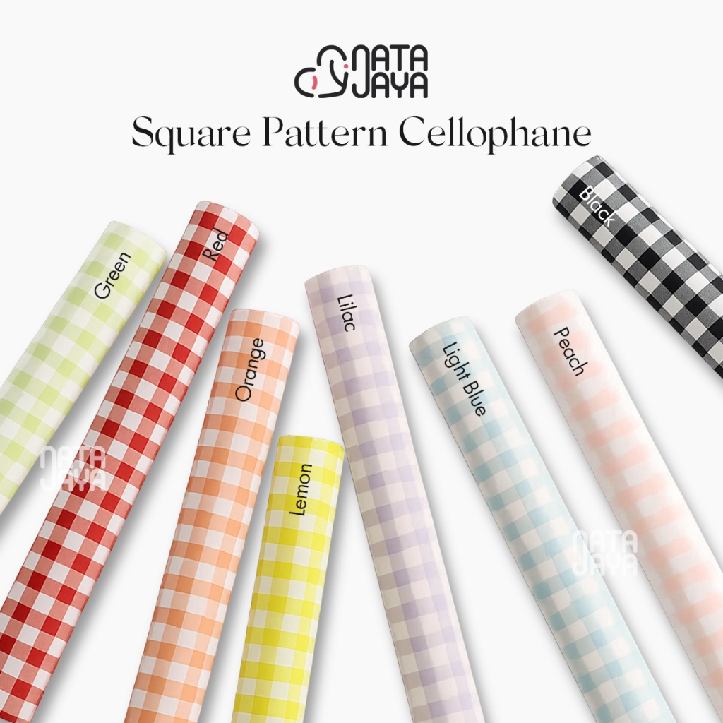 

Kertas Cellophane Bucket Bunga (Square Pattern) Flower Wrapping Paper Cellophane / Krtas Buket Chellophane untuk Bouquet Wisuda Snack Uang