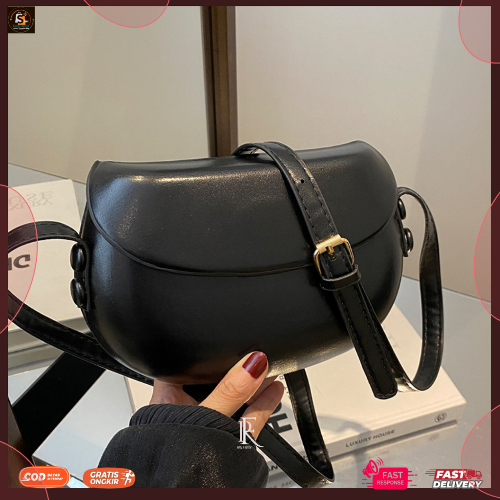 Tas Selempang Wanita Kulit Terbaru Kekinian 2025 Tas Hp Cewek Unik Lucu QS 9683