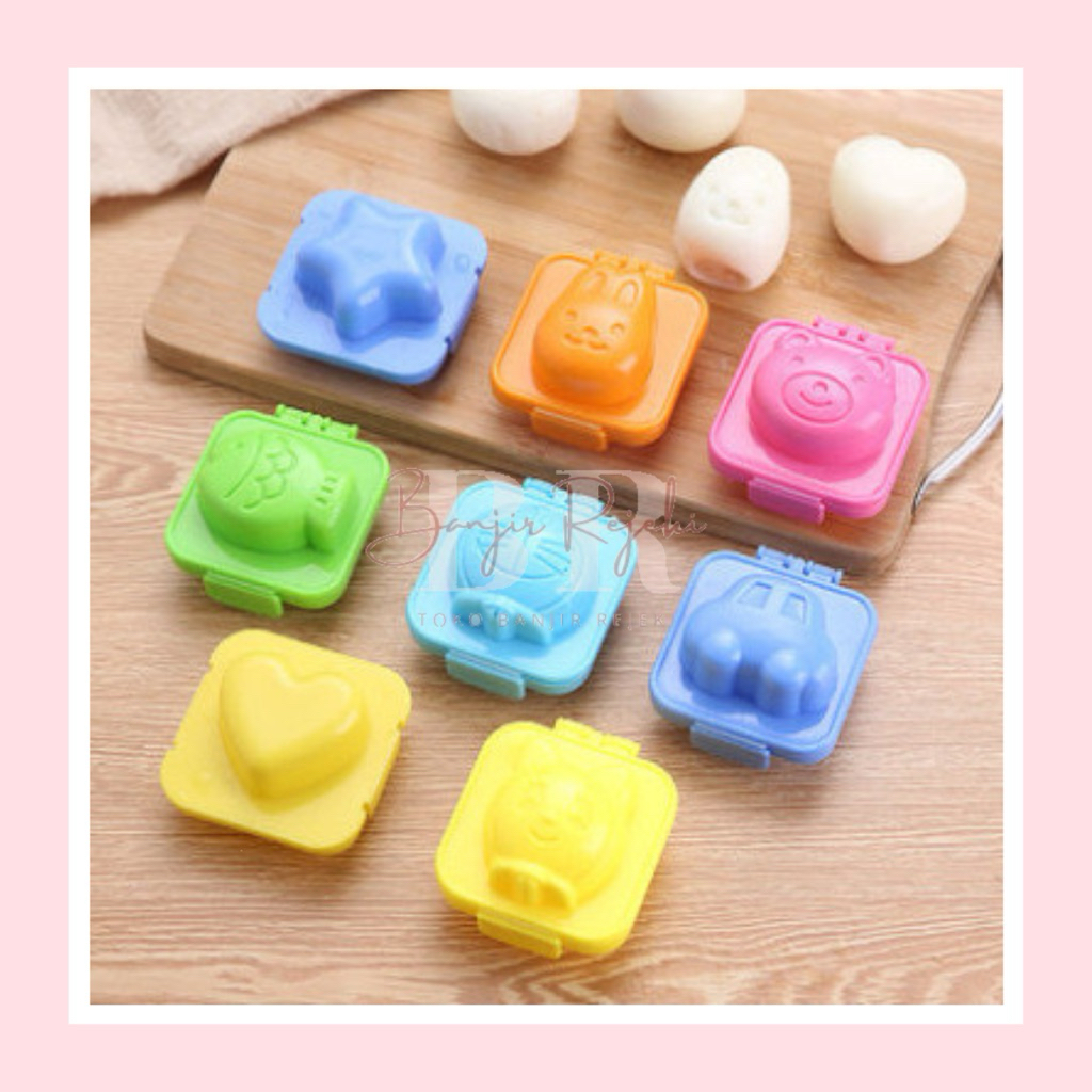TOKOBANJIRREJEKI cetakan telur rebus nasi Kue karakter nasi bento bekal anak sekolah bpa free / Mold