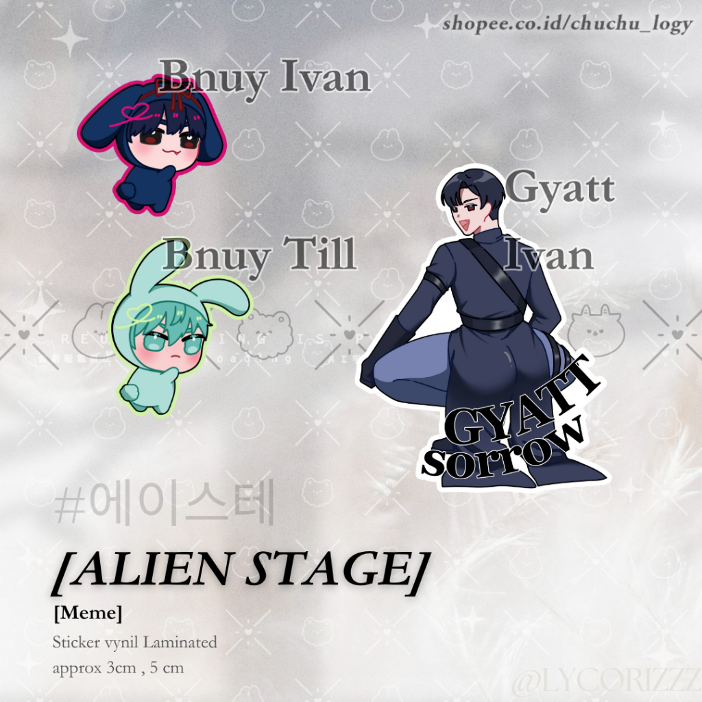 

Alien Stage , Dungeon Meshi , Ivan Till Luka [meme] Sticker Vinyl matte by Lycorizzz
