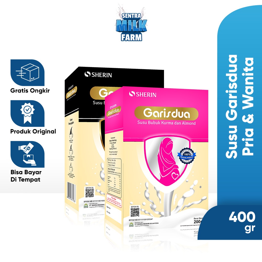 

Sherin - Paket Susu Garisdua Promil Pria dan Wanita isi 200 gr
