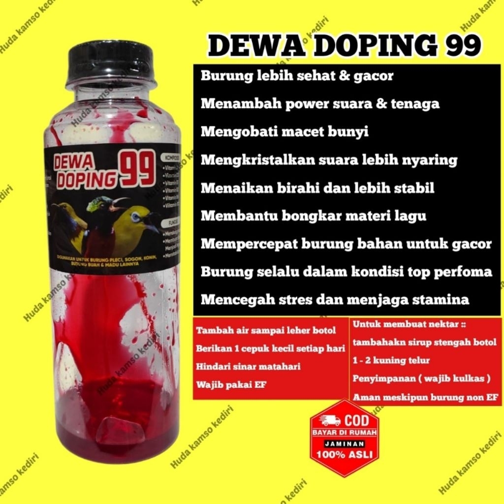 DEWA DOPING 99 DOPING BURUNG PLECI /SOGON