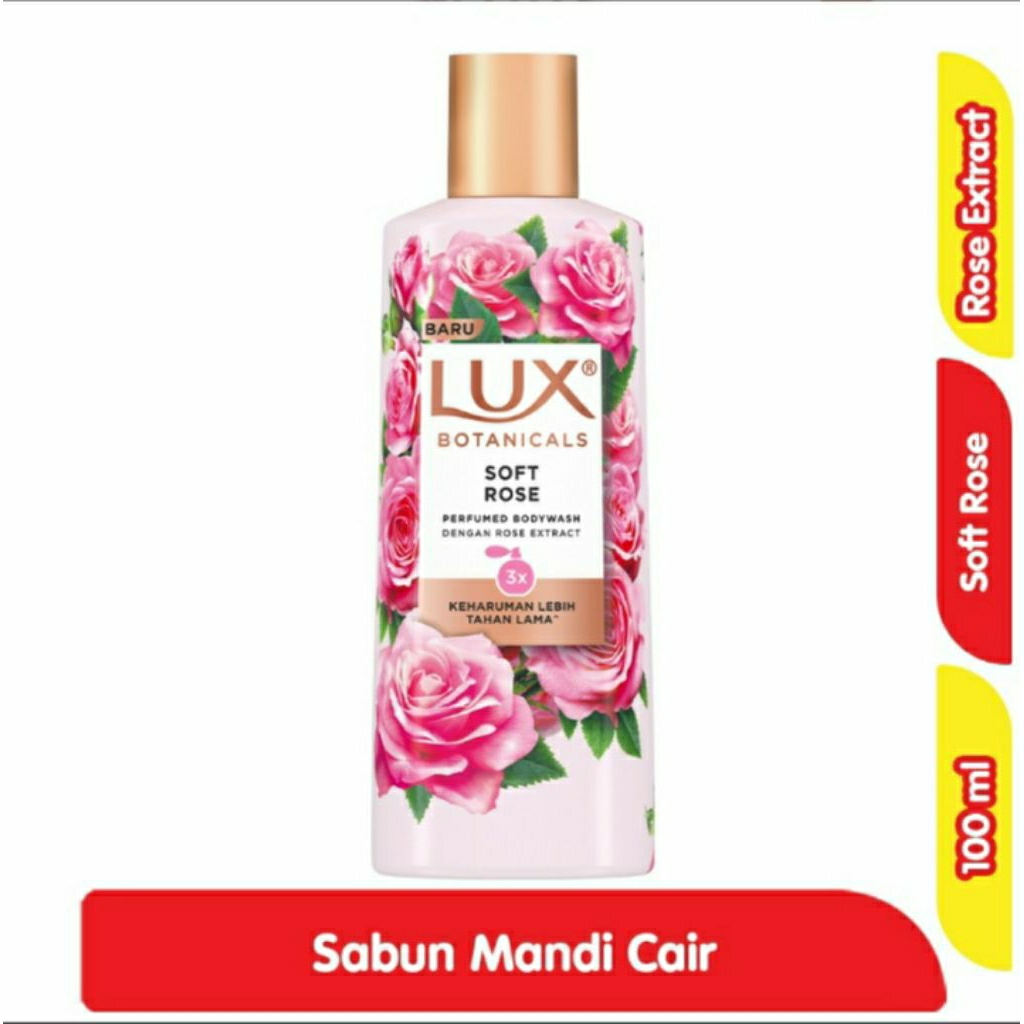 Lux Botanicals Sabun Mandi Cair Soft Rose Botol 100ml