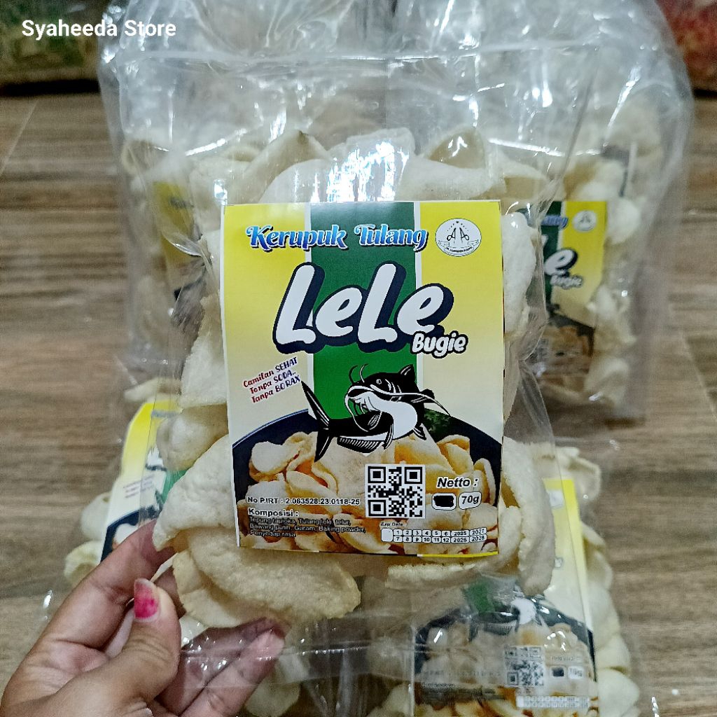 

Cahayadstore Kerupuk Kalsium Tulang Lele Bugie Camilan Sehat Mpasi Non Msg