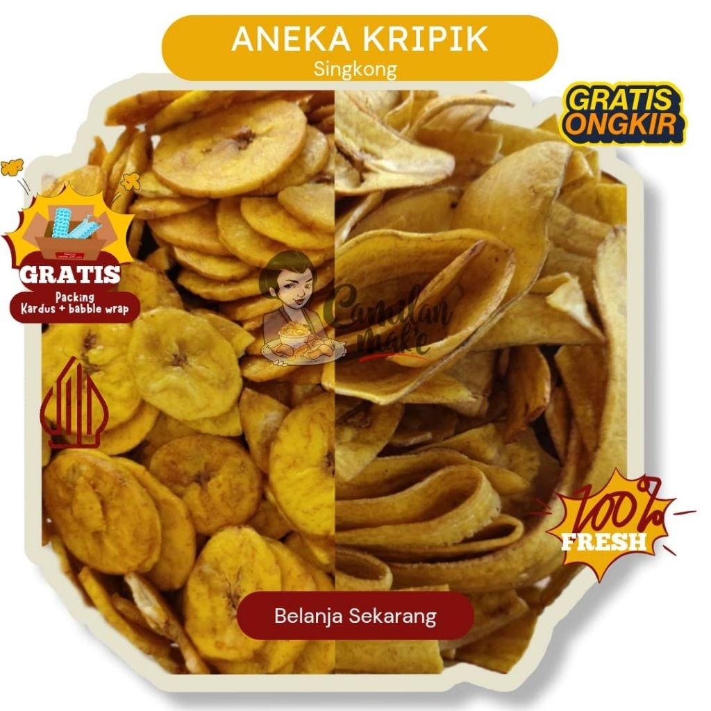 

KERIPIK PISANG MANIS | CAMILAN MAK'E | CEMILAN/ JAJANAN | SNACK KILOAN