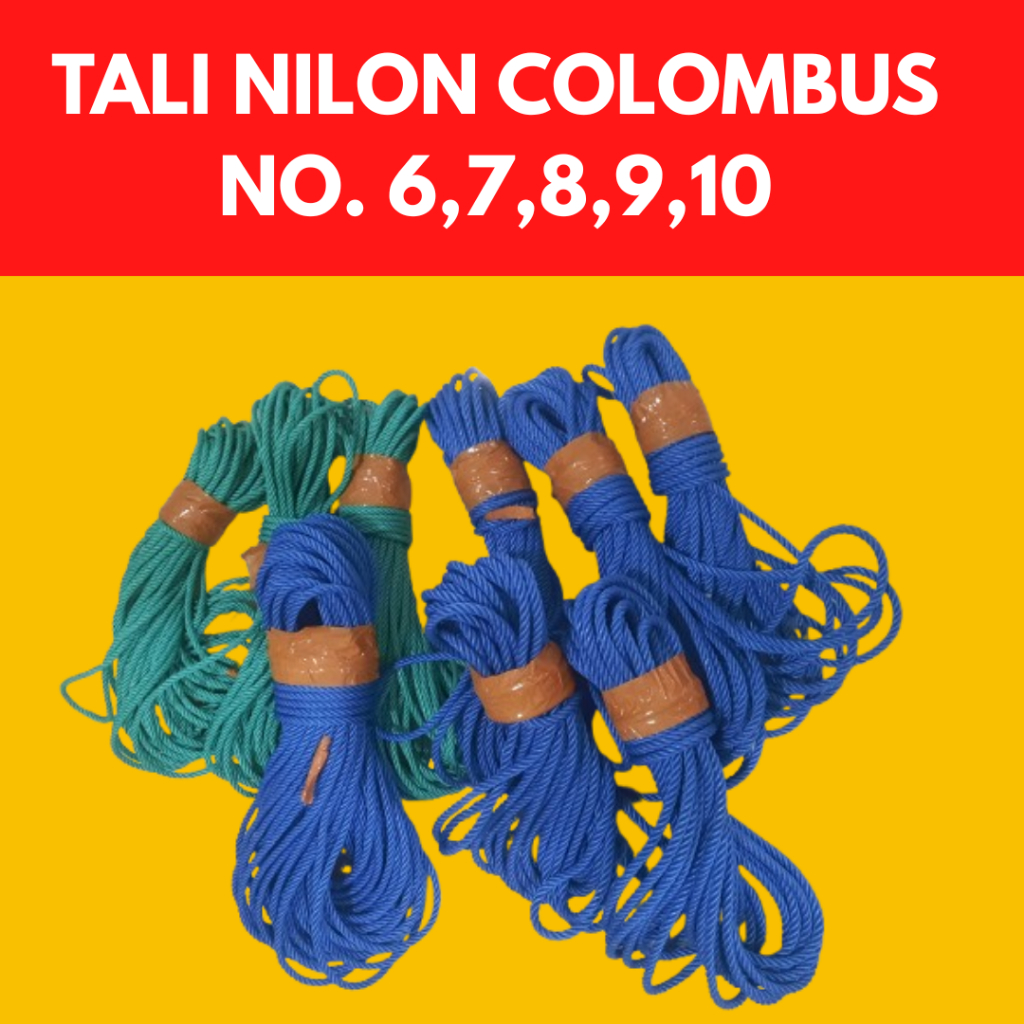 

Tali Tambang Nilon Serbaguna Ukuran 6 7 8 9 10 Kiloan
