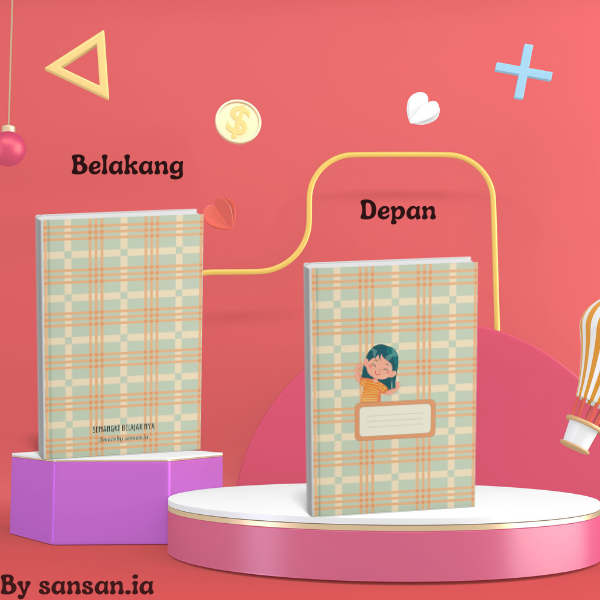 

[ Isi 10 Lembar ] SAMPUL BUKU CUSTOM NAMA AESTHETIC