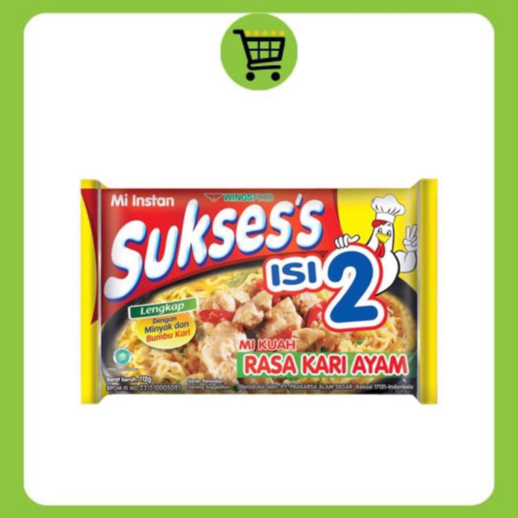 

•DailyMart• Mie Sukses Isi 2 Rasa Kari Ayam 112gr | Mie Sukses Kuah Kari Ayam