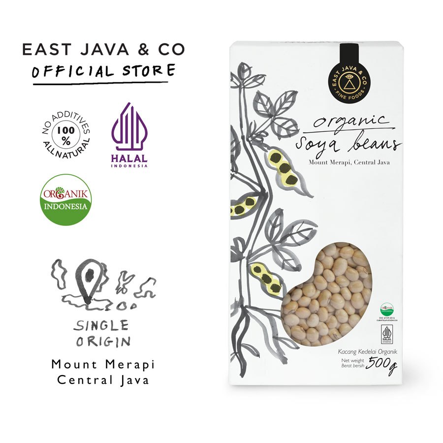 

East Java & Co Organic Soya Beans - 500g (Kacang Kedelai Organik)