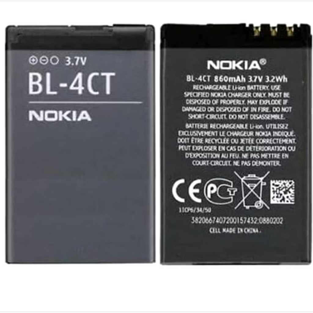 BATERAI NOKIA BL-4CT / BL4CT / BL 4CT / BATTERY NOKIA 5310 DAN HP CHINA KODE BL4CT ORIGINAL