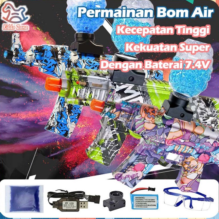 KODE E74J Pistol Mainan Anak Anak Senjata Mainan Peluru Gel Tembakan Air Blaster Gun Mainan Tembakan
