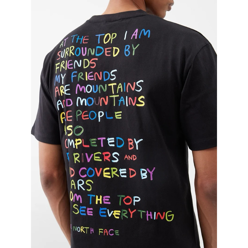 T Shirt Hitam Graphic Print