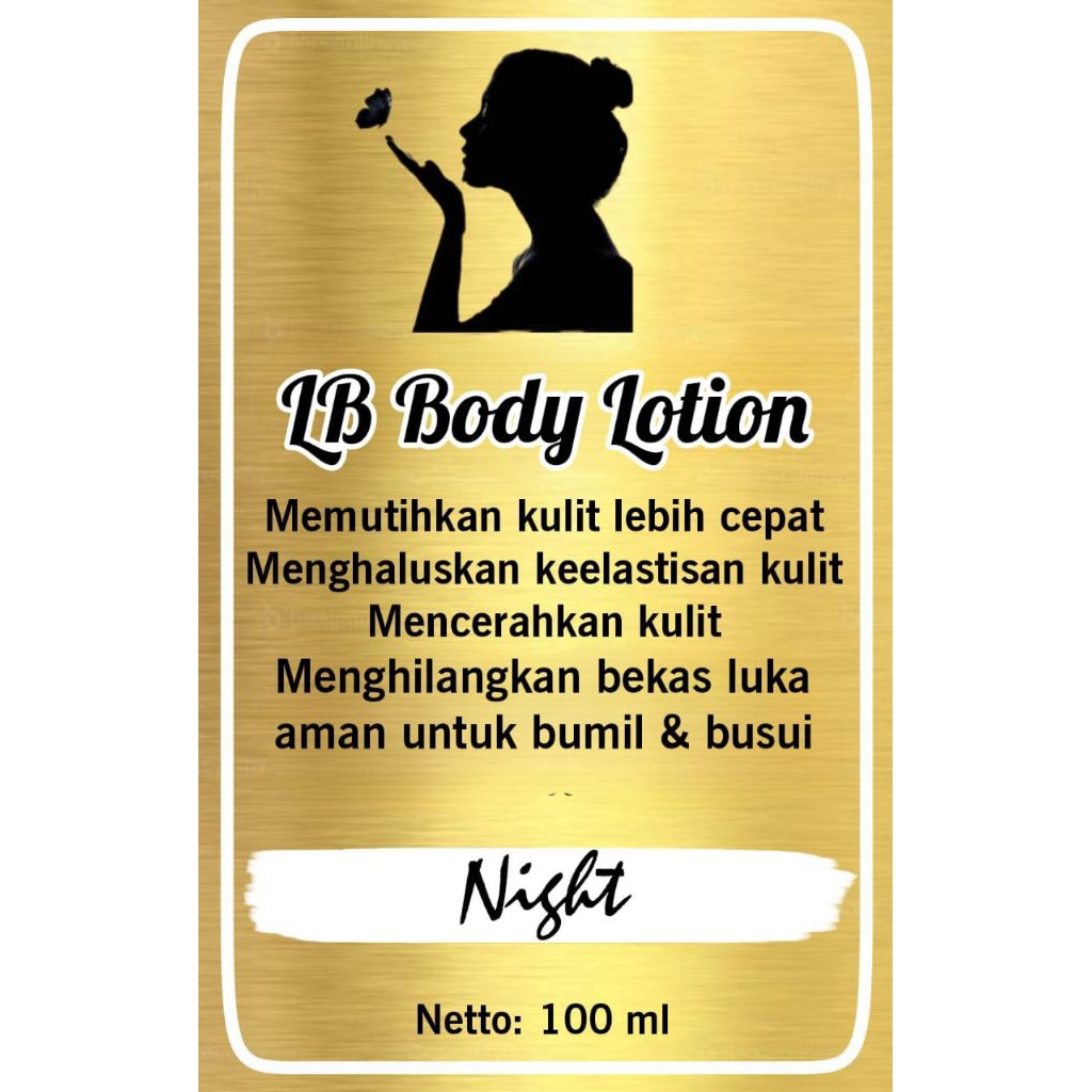 

(ISI 100 PCS) STICKER LABEL SKINCARE HANDBODY LOTION CUSTOM