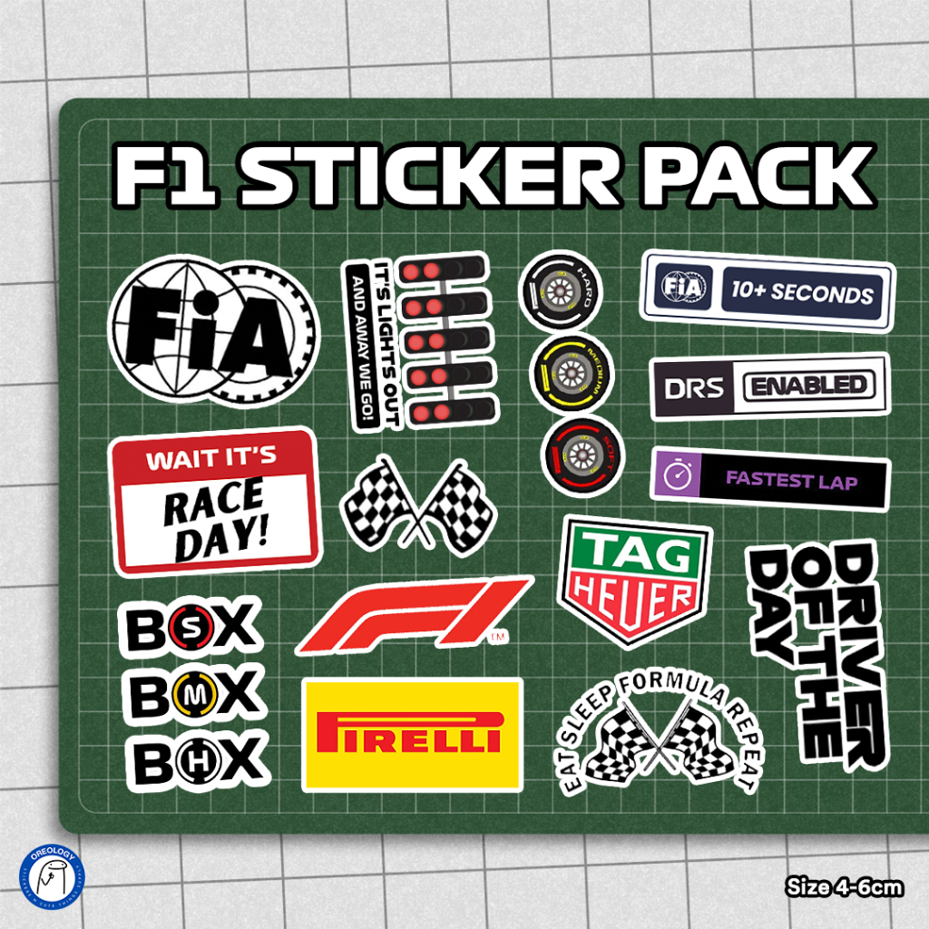 

STICKER PACK F1 dan LOGO TIM F1 stickerf1 stickervinyl stikerkisscut stikermurah stikerlaptop