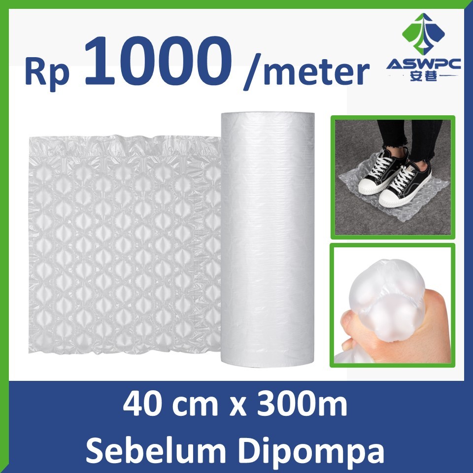 

ASION PACK - [BELUM POMPA] Air Cushion Bubble Wrap 40cm 300M Anti Pecah