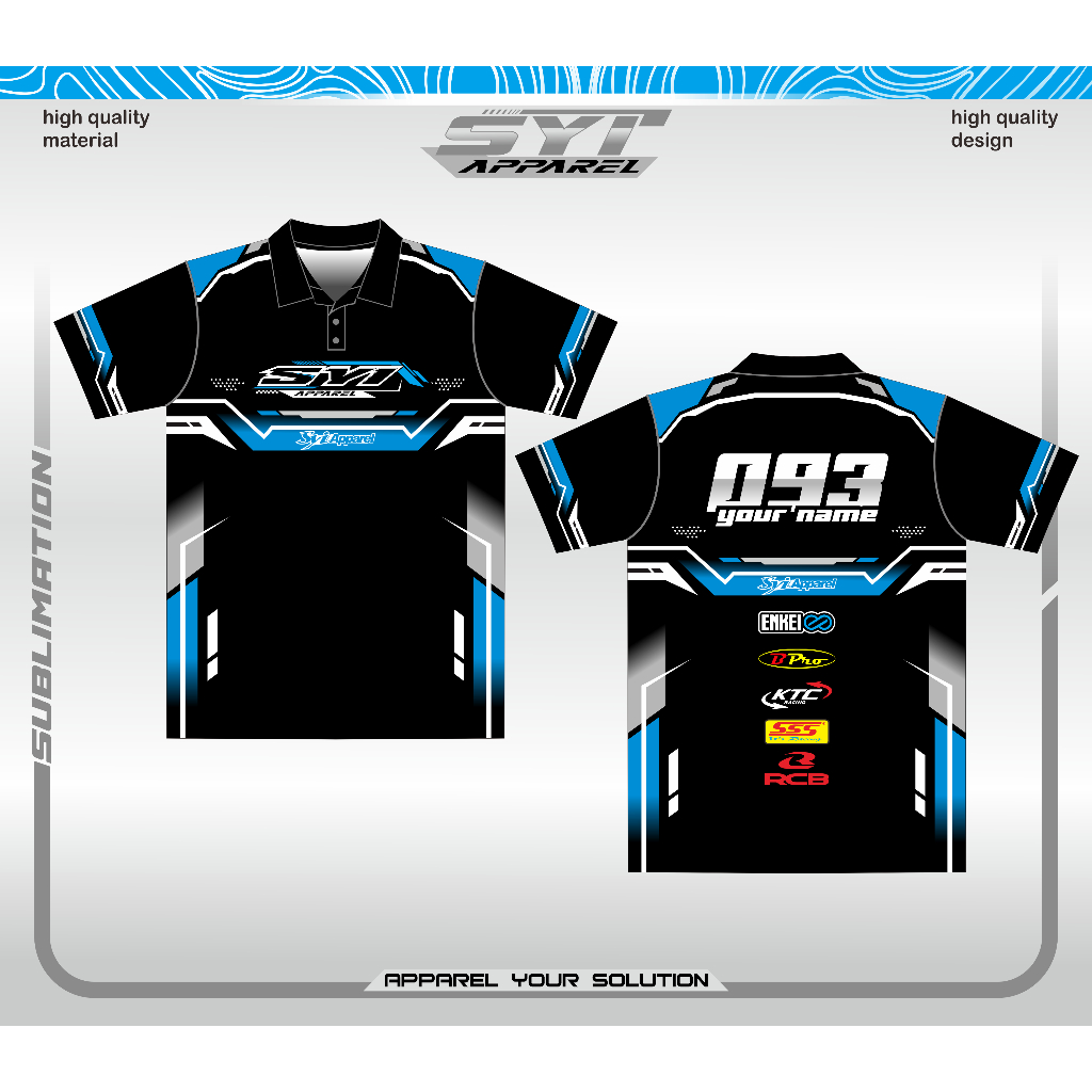 JERSEY RACING jersey Custom Full Printing Jersey Balap Racing Bisa ubah nama Kaos Racing Team