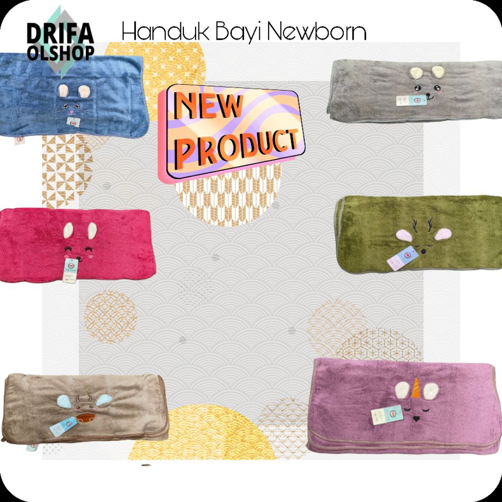 Handuk bayi lembut baru lahir handuk bayi Newborn peralatan mandi bayi