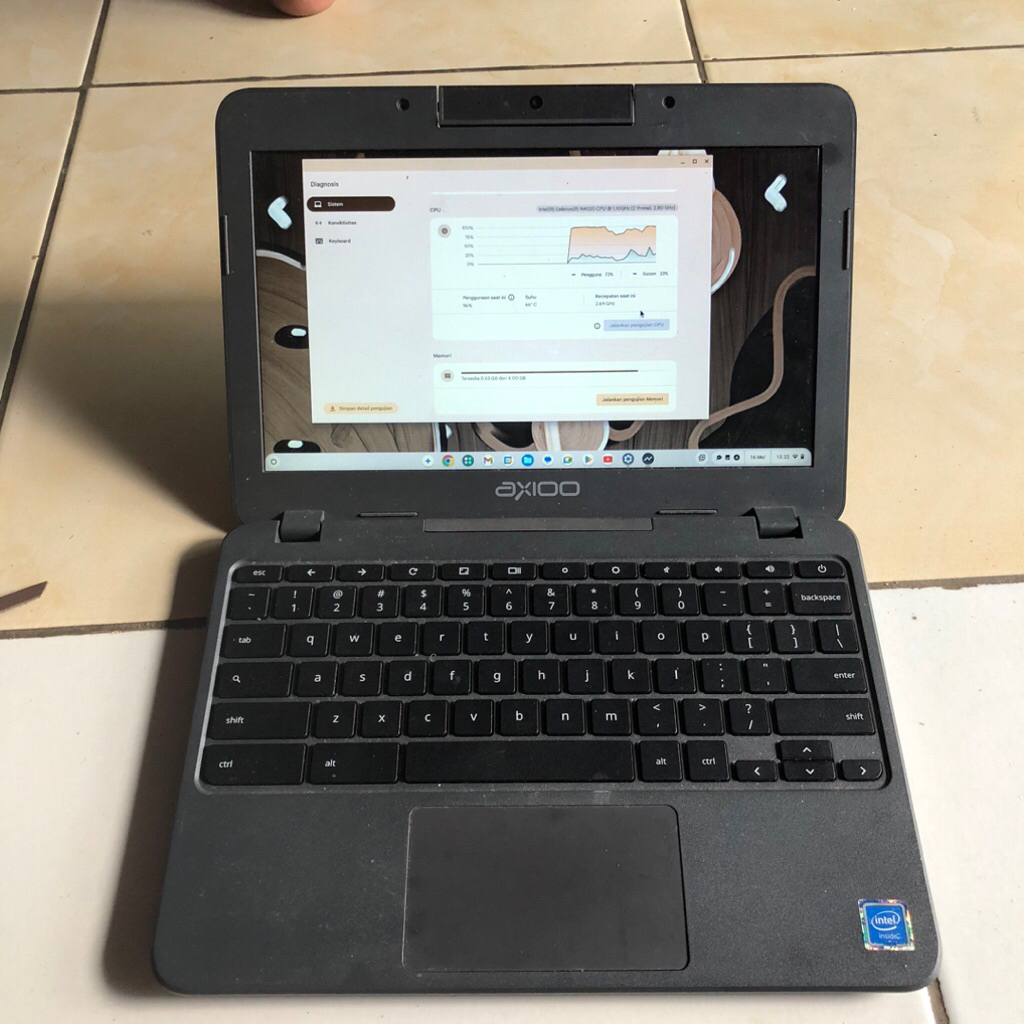 Chromebook axioo LI9B 4gb/32gb emmc seken normal
