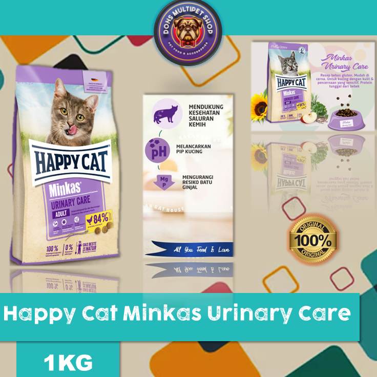 [DMS7] MAKANAN KUCING HAPPY CAT URINARY CARE KEMASAN 1KG | HAPPY CAT URINARY CARE 1KG
