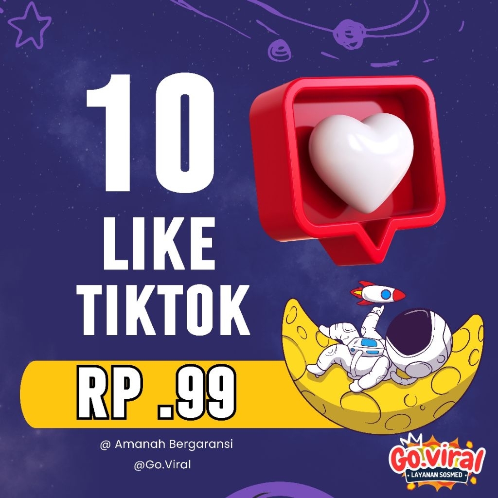 Like Tiktok.Fyp Permanen Proses Cepat