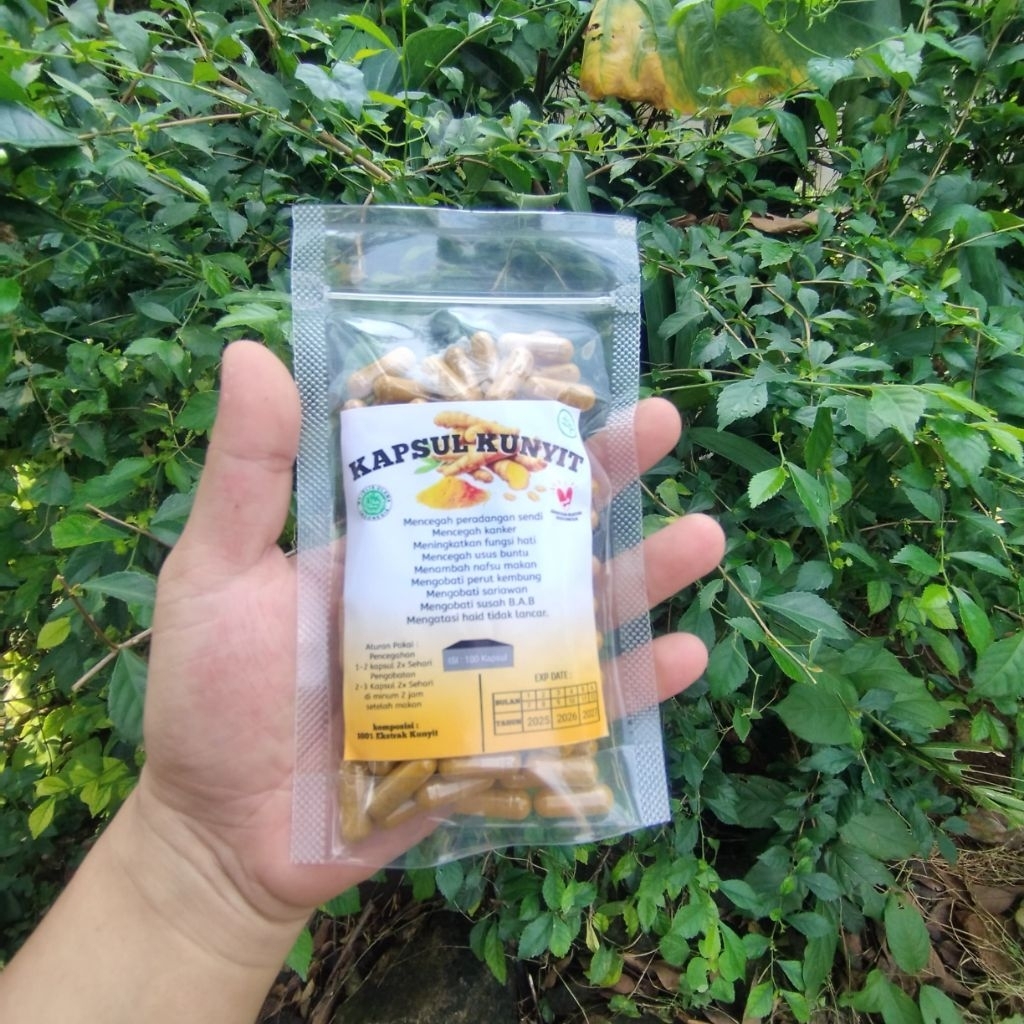 

kapsul Herbal Kunyit /Kuning Kemasan Hemat { isi 100 kapsul }