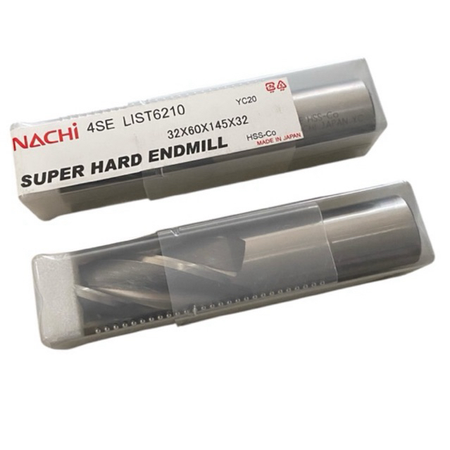 NACHI SUPER HARD ENDMILL HSS Long 32 mm 4 Flute | Endmill HSS 32x60x145L 4Flute HSS-Co Nachi Made in