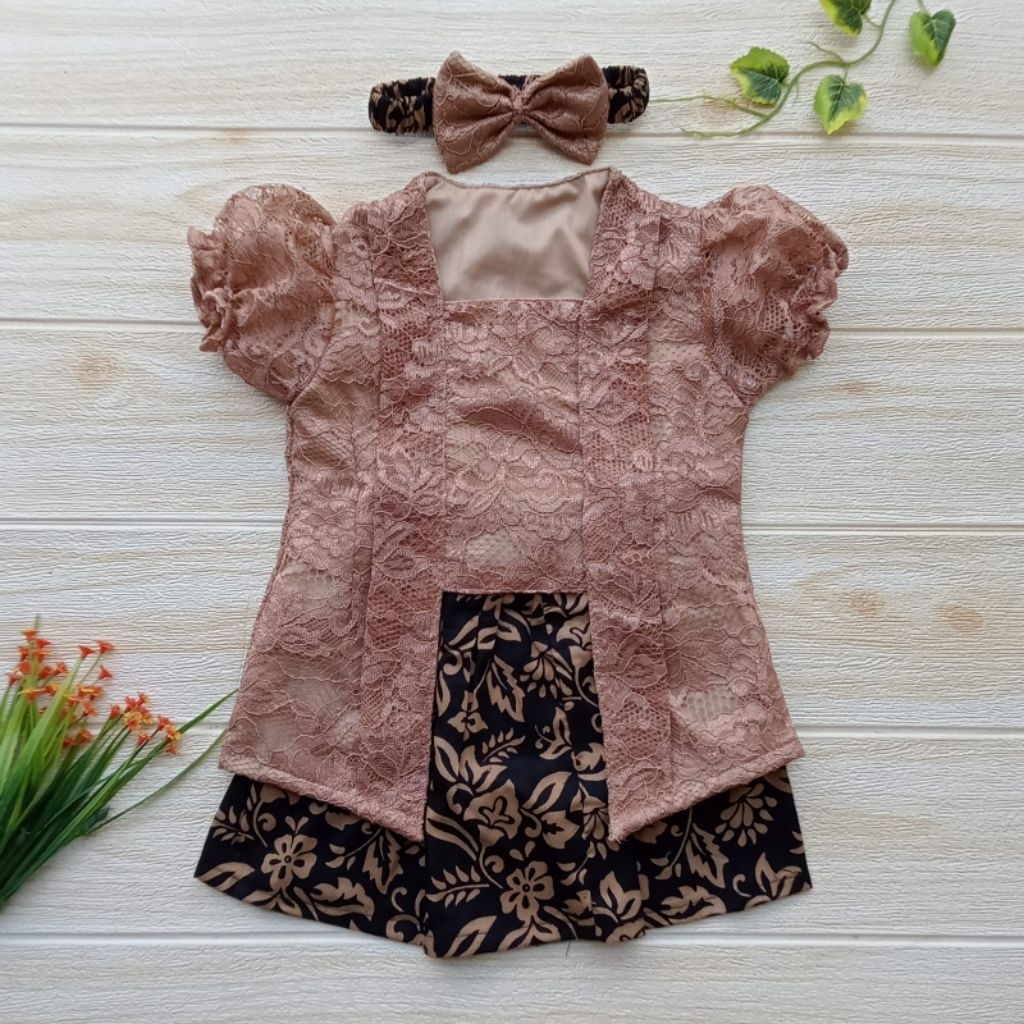 KEBAYA KUTUBARU ANAK PEREMPUAN / SETELAN KEBAYA KUTUBARU BALITA / SETELAN KEBAYA KUTUBARU ANAK PEREM
