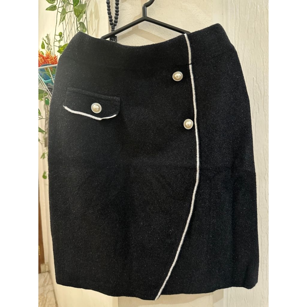 Rok Pendek Span Rajut Mini Skirt Wanita Vintage ORI Import GZ