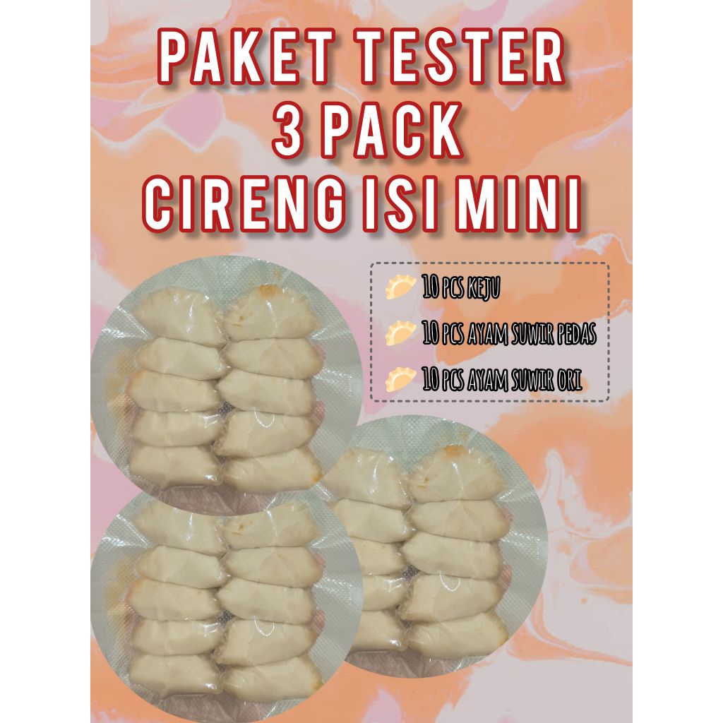

CIRENG ISI/CIRENG GEMOY/CIRENG BUNTING MINI PAKET TESTER ISI 30 PCS
