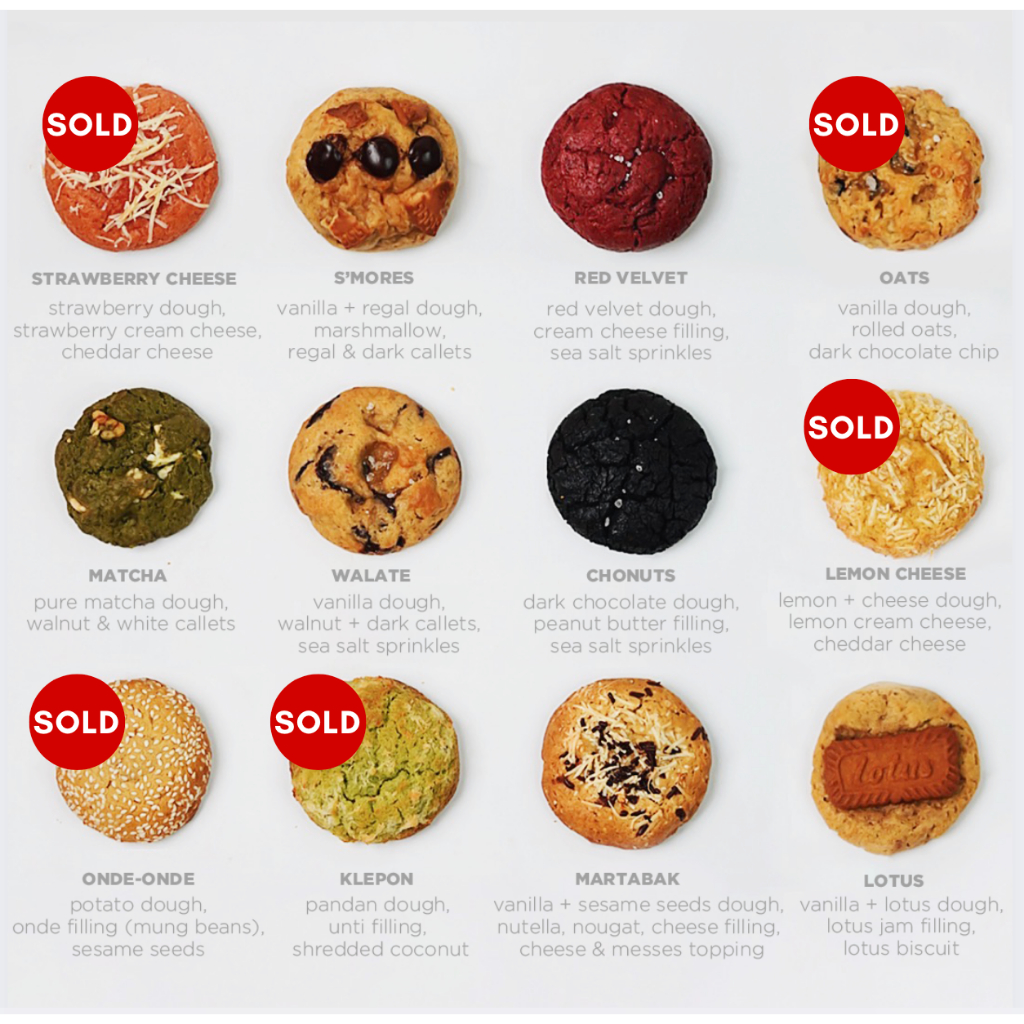 

MEDIUM SOFT BAKED COOKIES - @DIZZY.FUDGY (Mohon baca deskripsi)