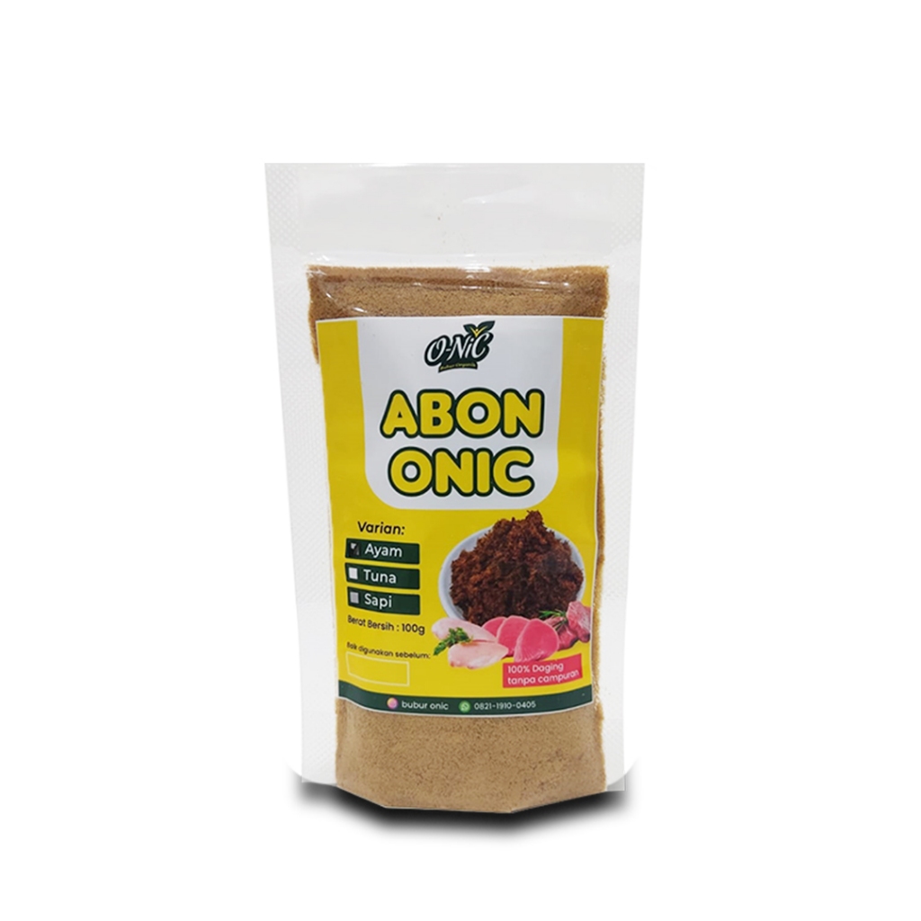 

Abon Onic Varian Ayam Full Daging Asli 100 gram