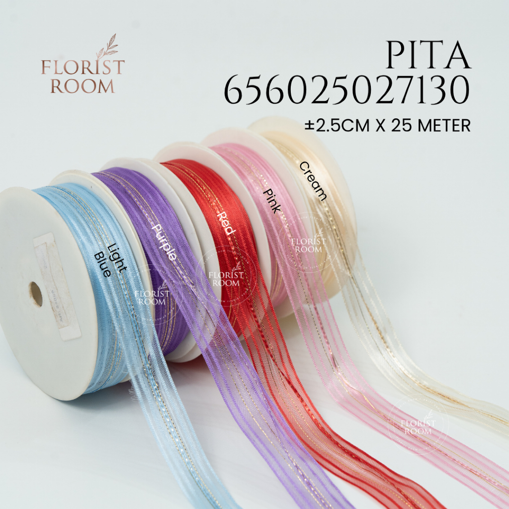 

Minton Pull Bow kode = 656025027130 - 2.5 cm x 25 meter - Pita Tarik - Easy Bow