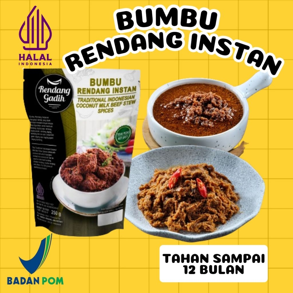 

Rendang Gadih - Bumbu Rendang Instan 250 g
