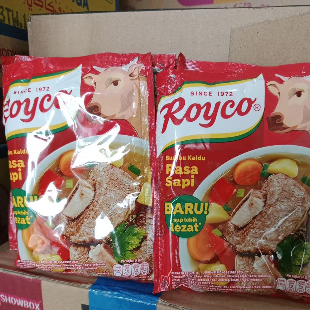 

bumbu kaldu rasa sapi royco ukuran 94gr