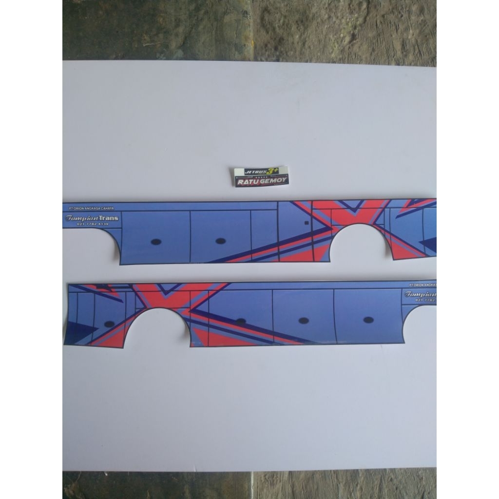 Stiker livery miniatur bus RATU GEMOY
