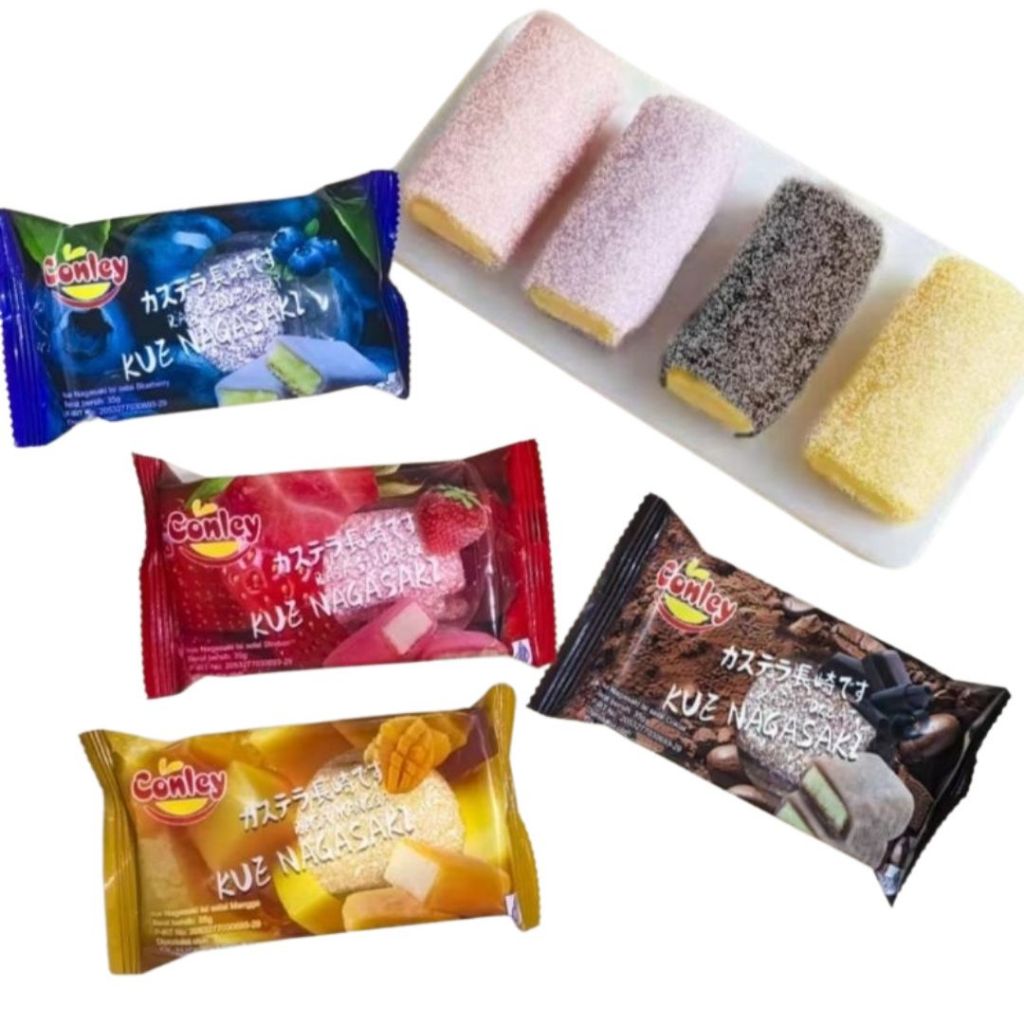

Mochi Conley Kue Nagasaki 35gr Isi Selai Aneka Rasa Buah Coklat Strawberry Blueberry Moci Cake