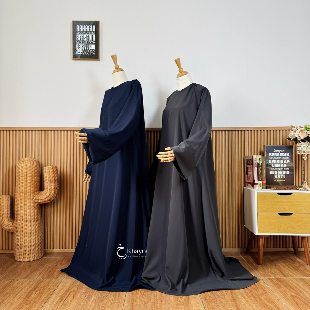 ABAYA FATIMAH | ABAYA TURKEY BASIC BY KHAYRA MUSLIMAH