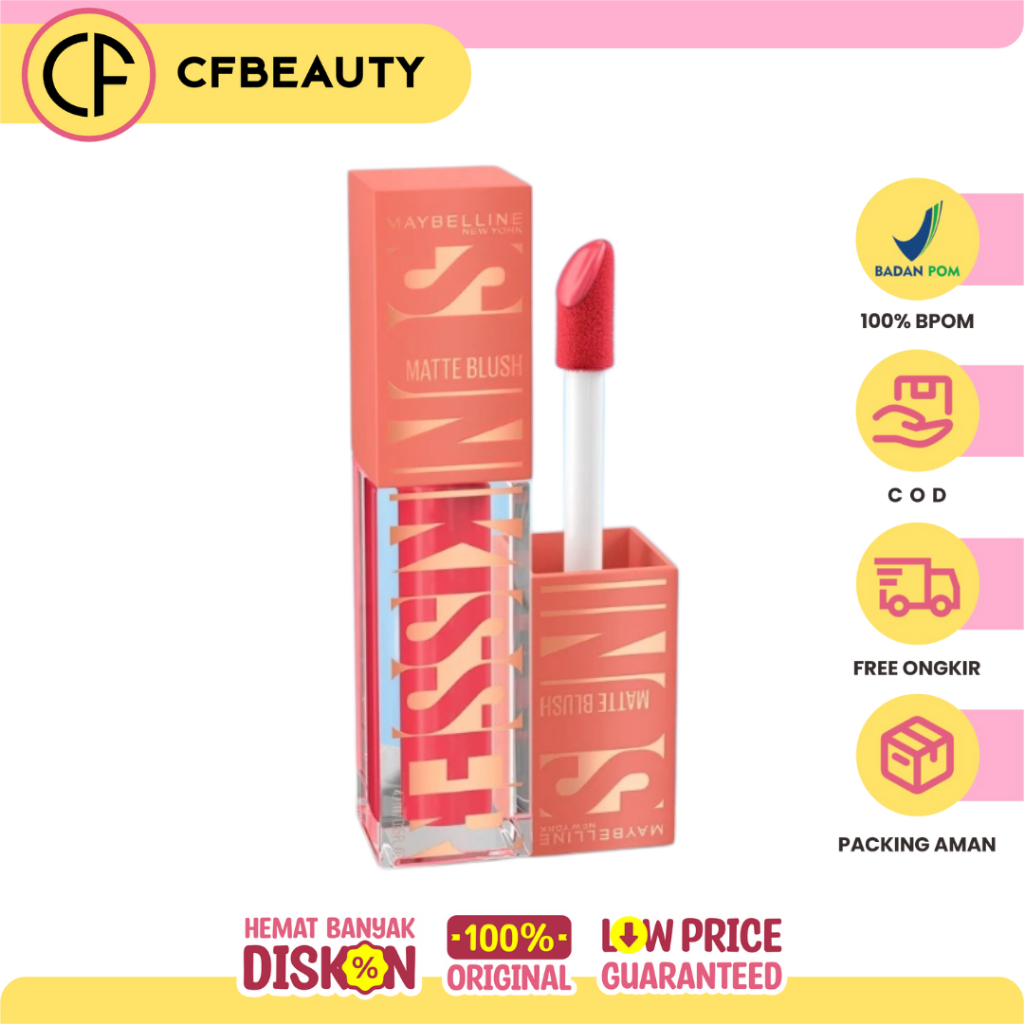 MAYBELLINE OFFICIAL Sunkisser Liquid Blush  Instant Fresh Cheeks Glow Matte Cream Blush Liquid Blush