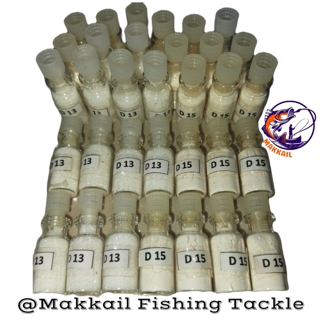 Umpan pancing D13/D-15 Serbuk botol kaca