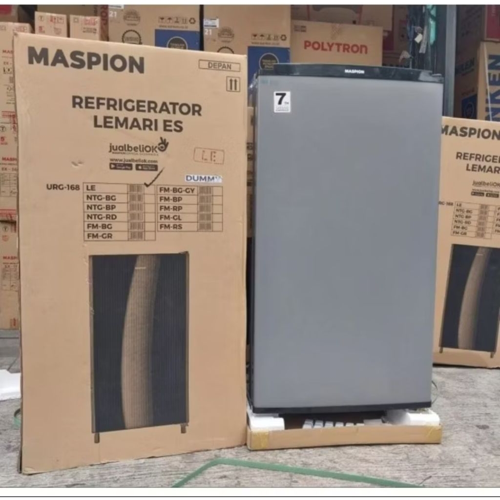 KARGO Kulkas Maspion 1 Pintu / Kulkas Maspion URG 168 LE