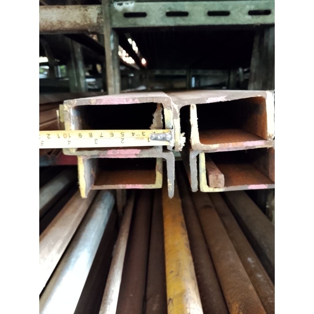 kanal unp 100 tebal 6mm ukuran costum rikues sampay 3 meter