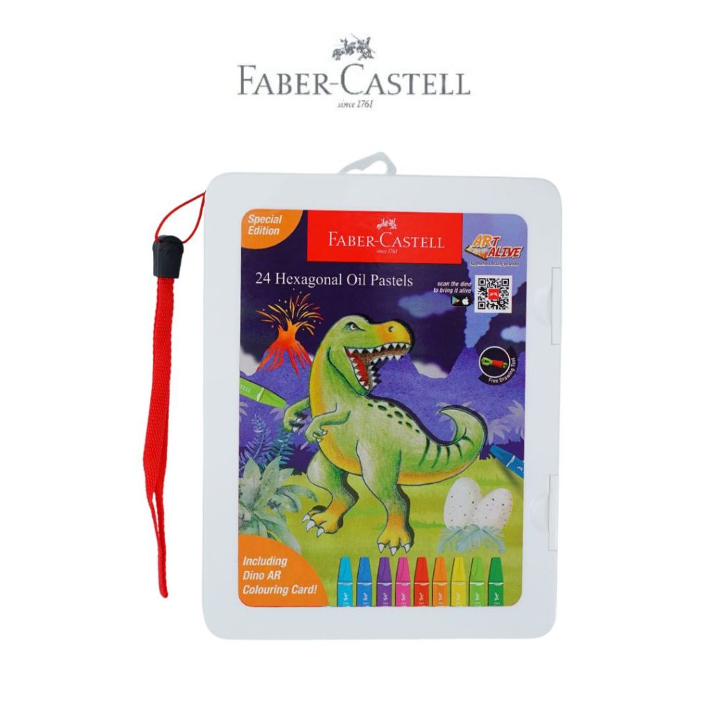 

FABER-CASTELL KRAYON MINYAK HEXAGONAL OIL PASTEL SET 24 DINO SPESIAL EDITION